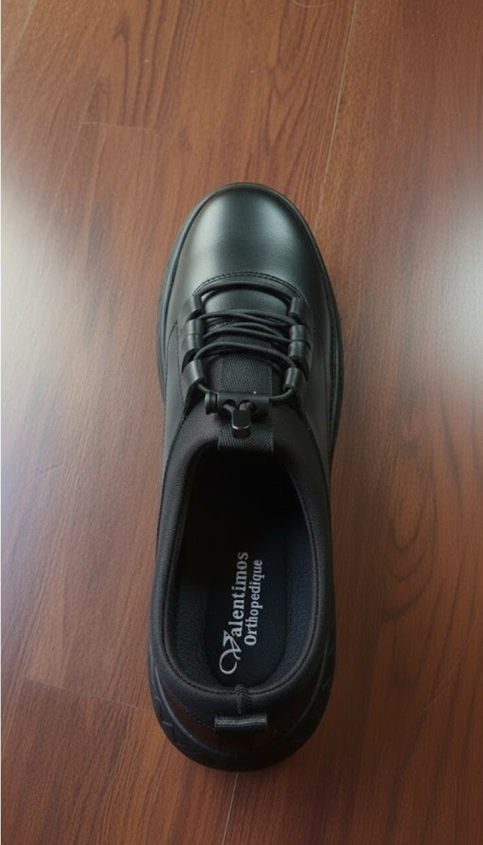 Chaussure Noir Cuir Véritable